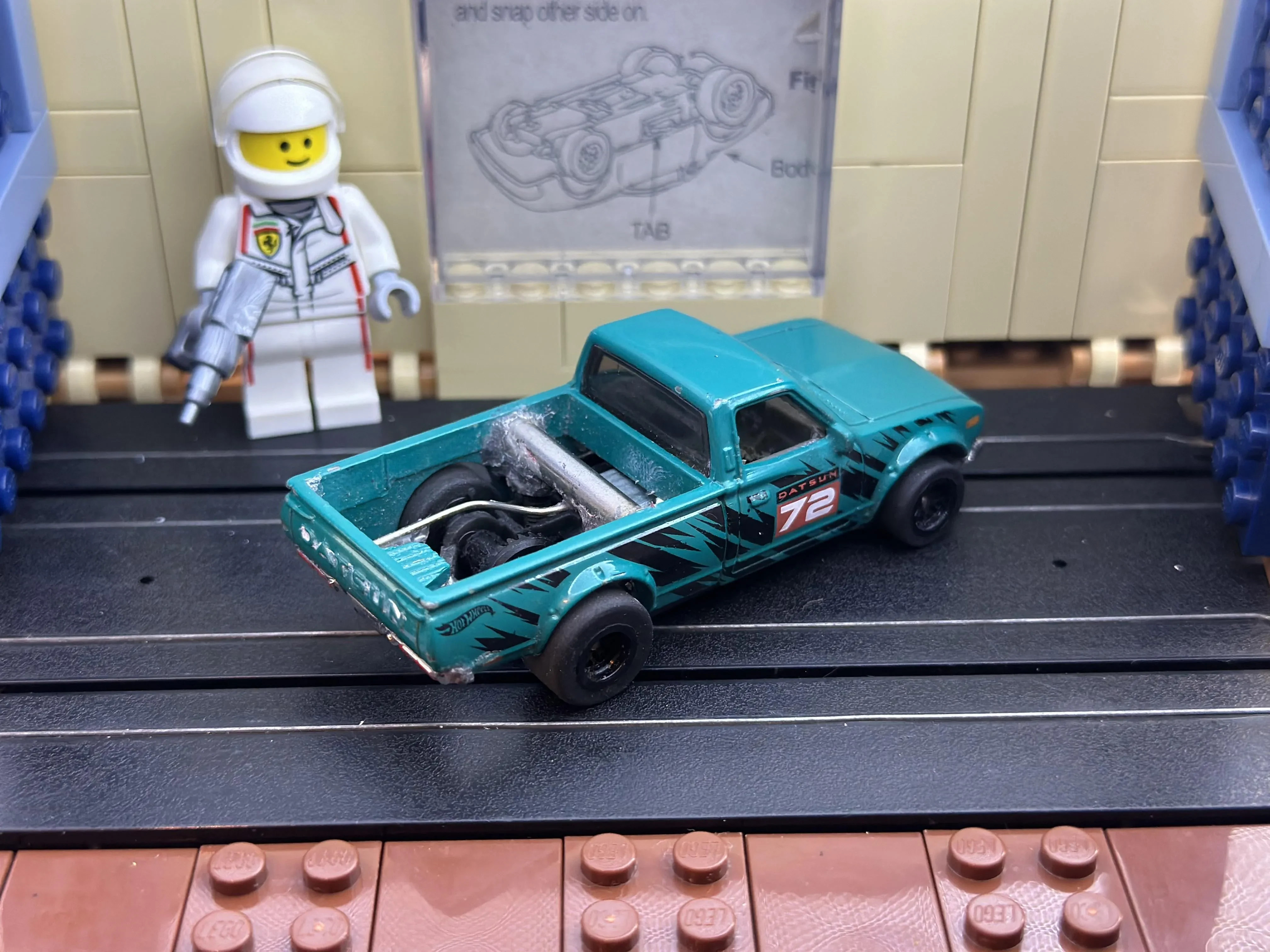 various diecast slot car bodies