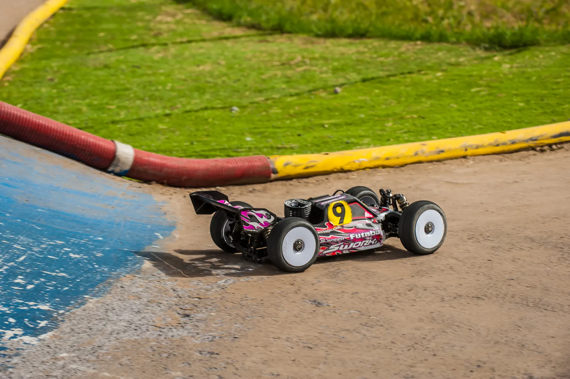 RC car in action