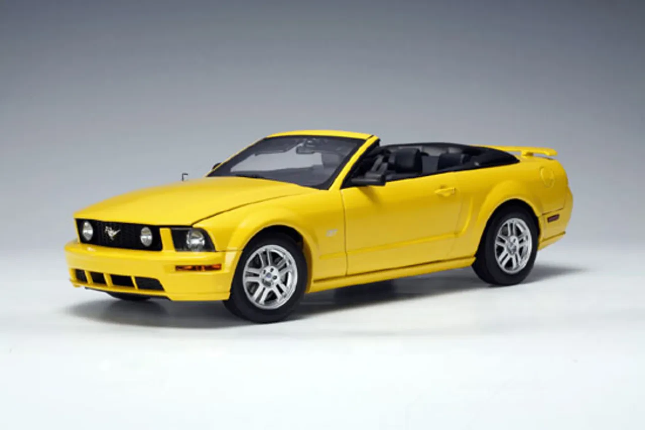 Close up of yellow diecast car detail