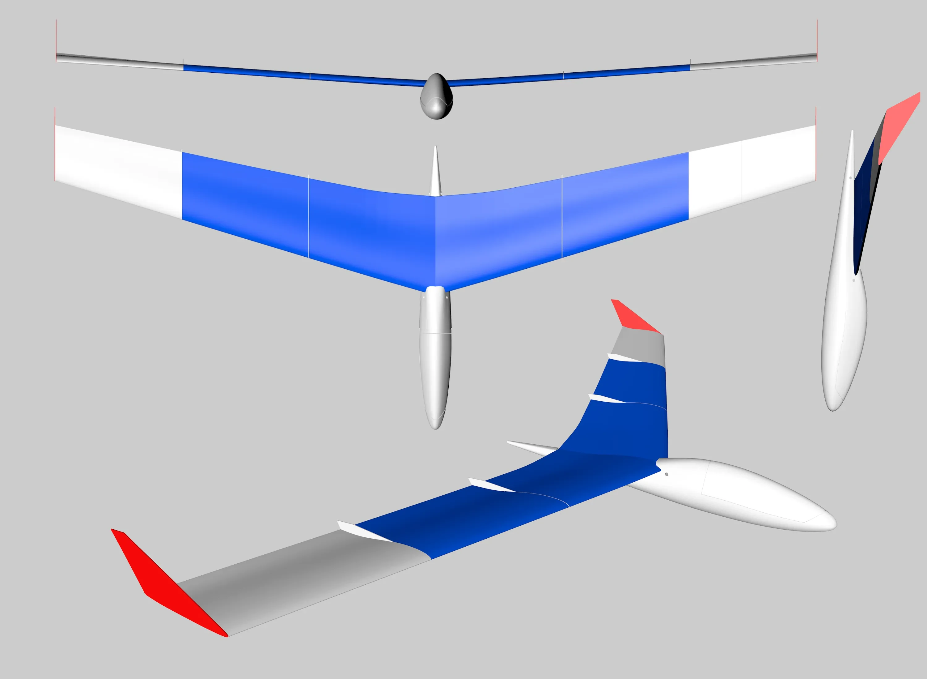 Diecast glider model close-up