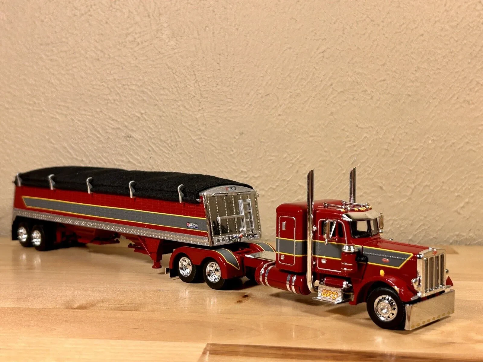 Collection of diecast semi trucks