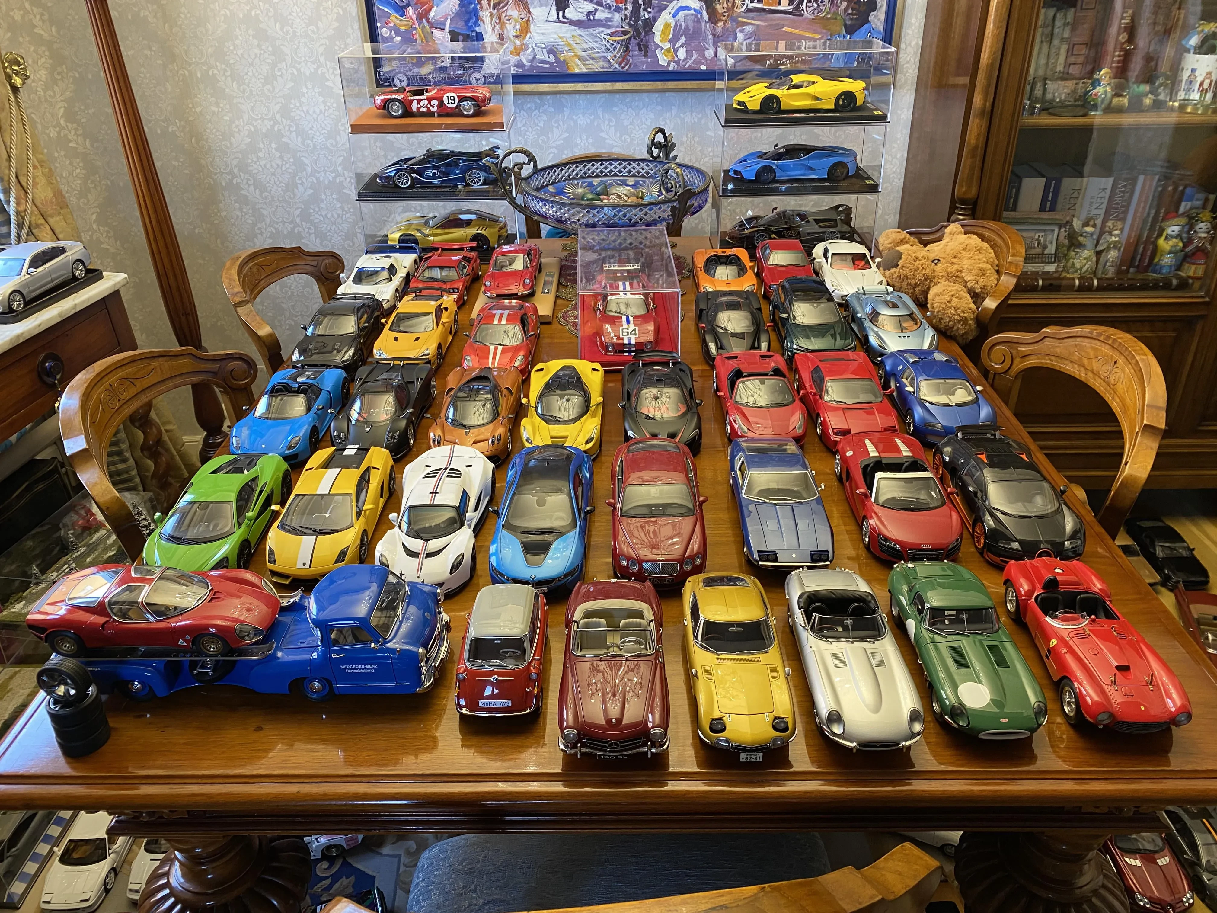Cleaning diecast with toothbrush