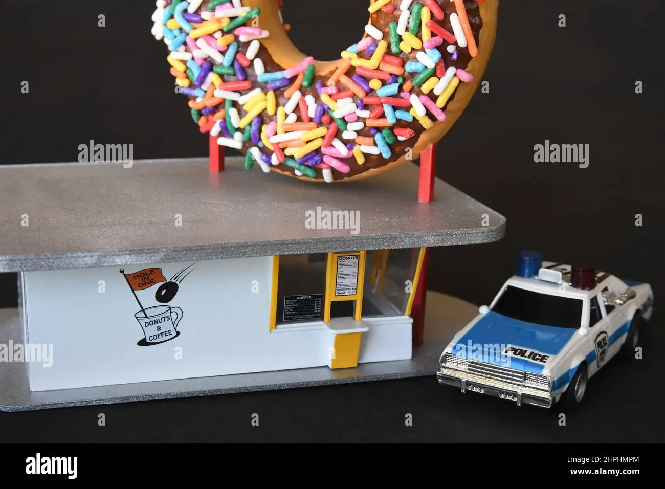 HO scale car diorama