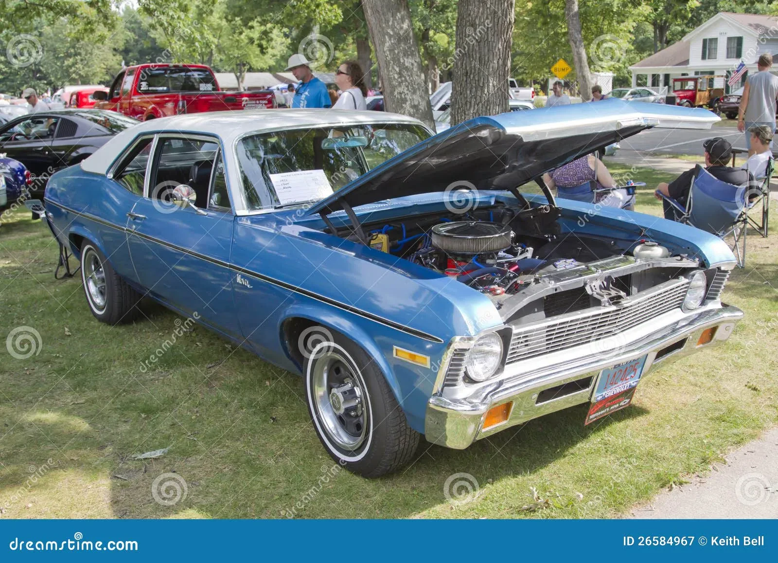 1971 Chevy Nova Diecast Blue