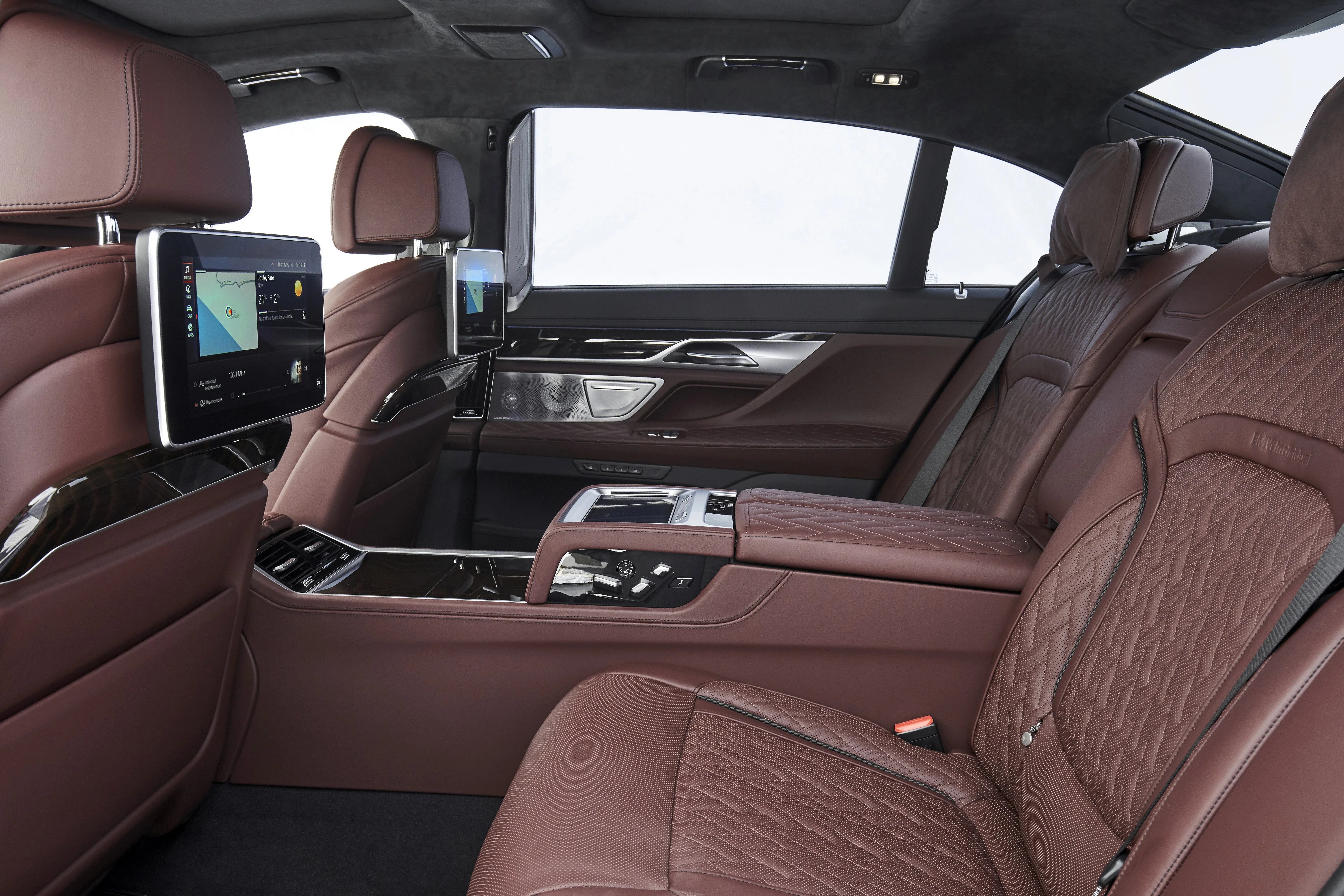 Detailed Interior of Diecast BMW 7 Series