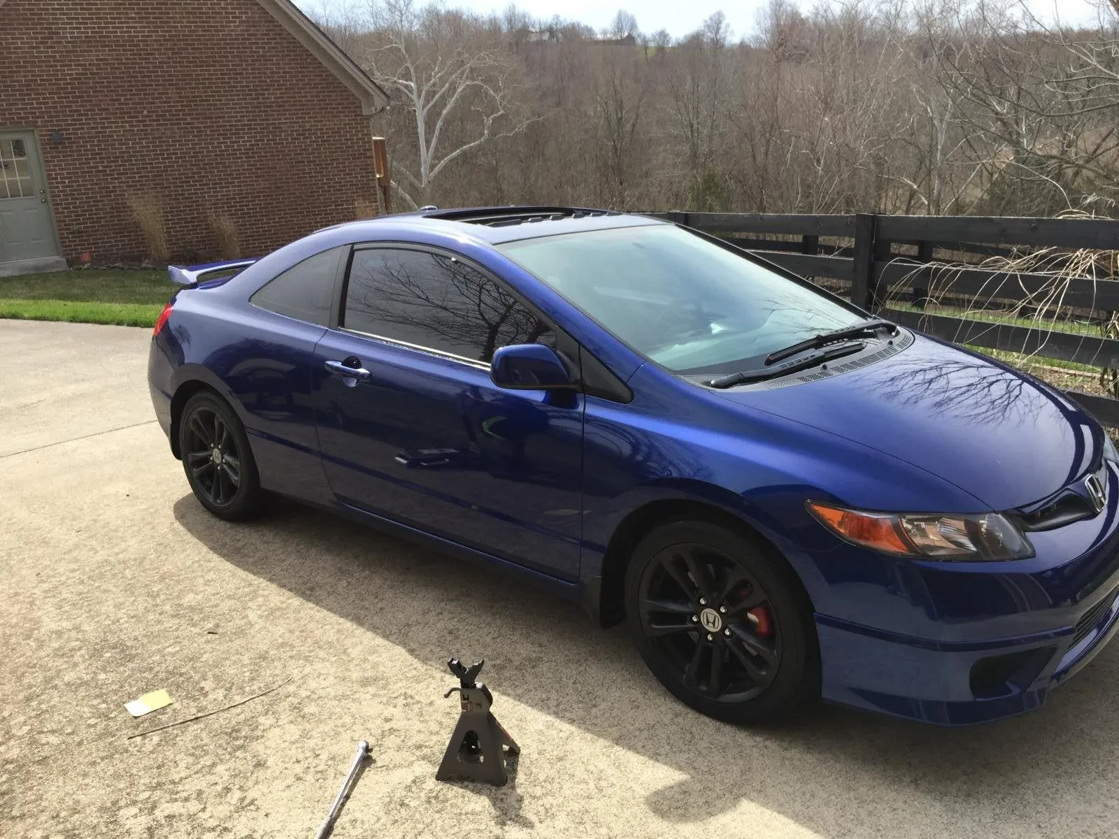 8th gen Civic diecast blue
