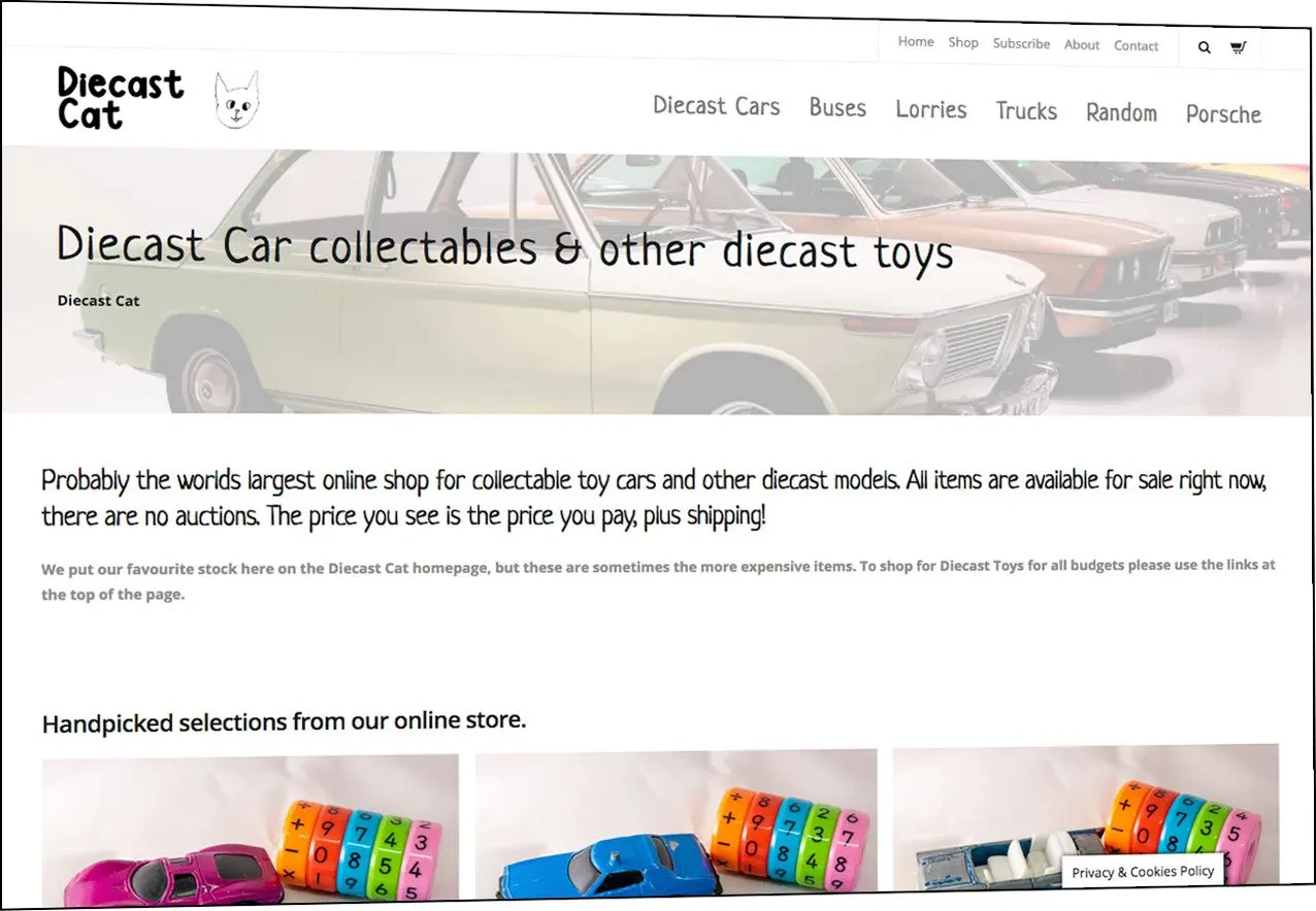 Selling Diecast Cars Online