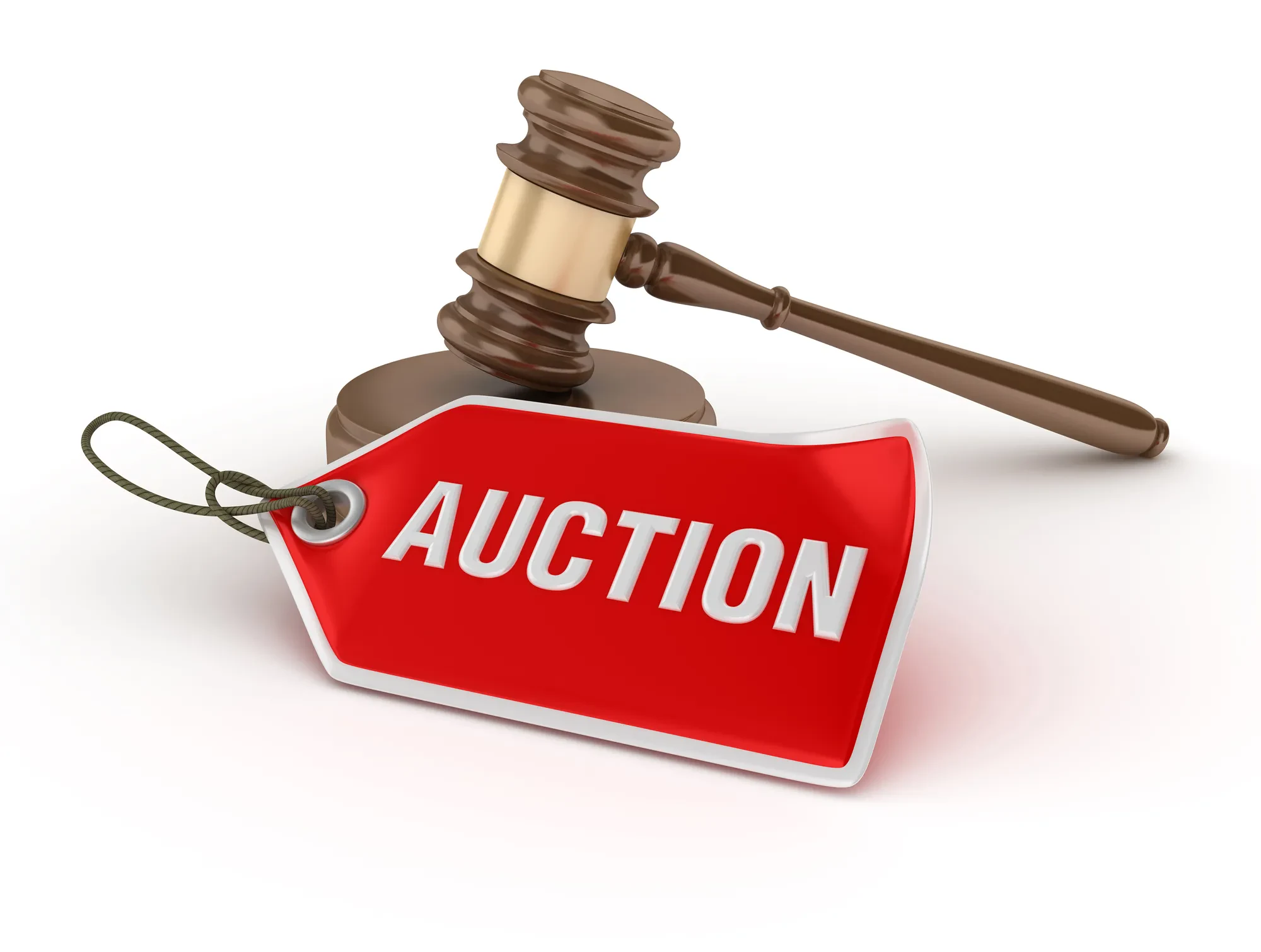 Online auction site interface