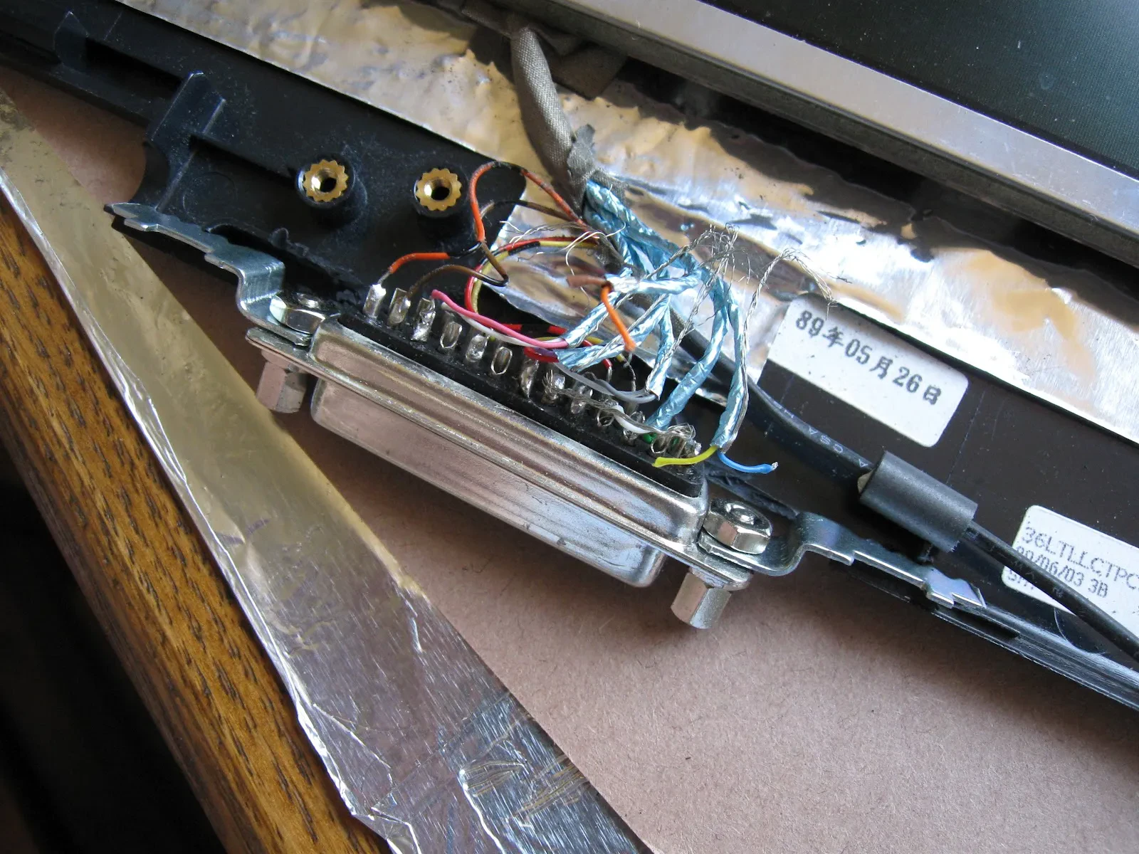 Assembling the display case