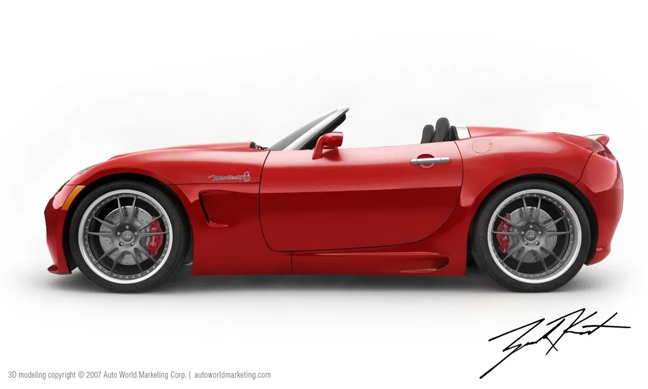 Pontiac Solstice Red Diecast