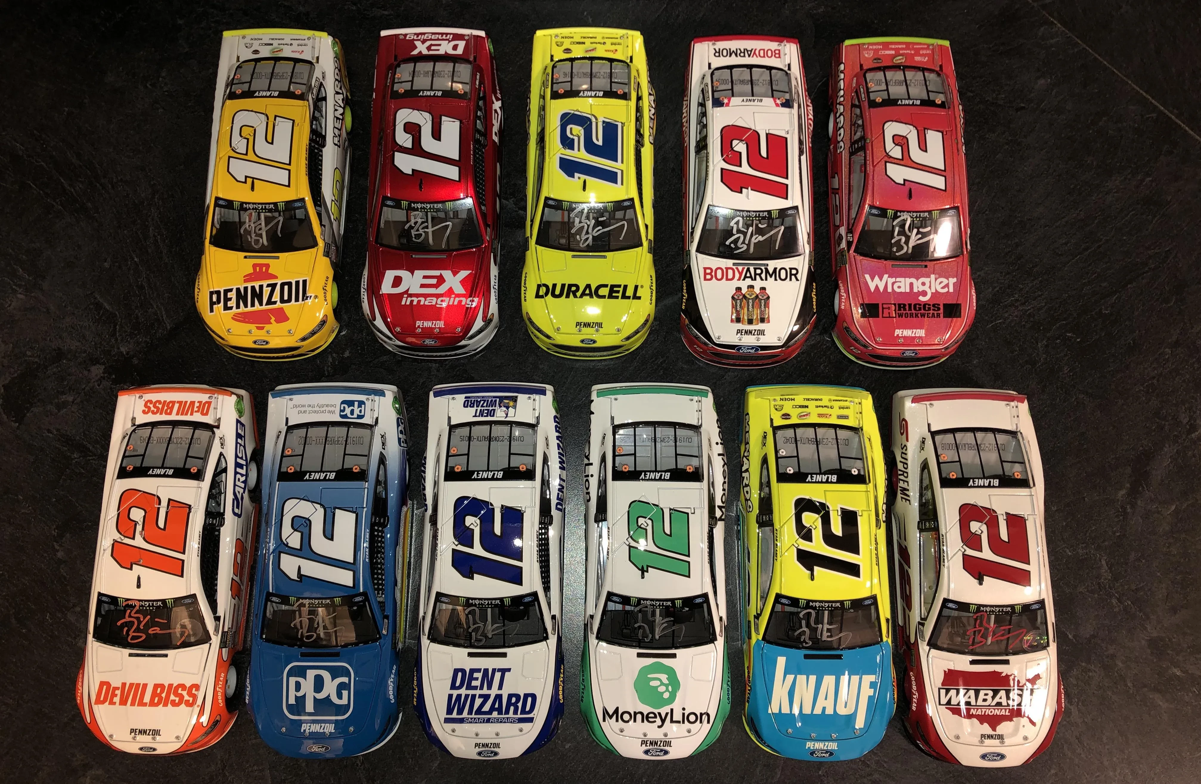 Ryan Blaney diecast collection