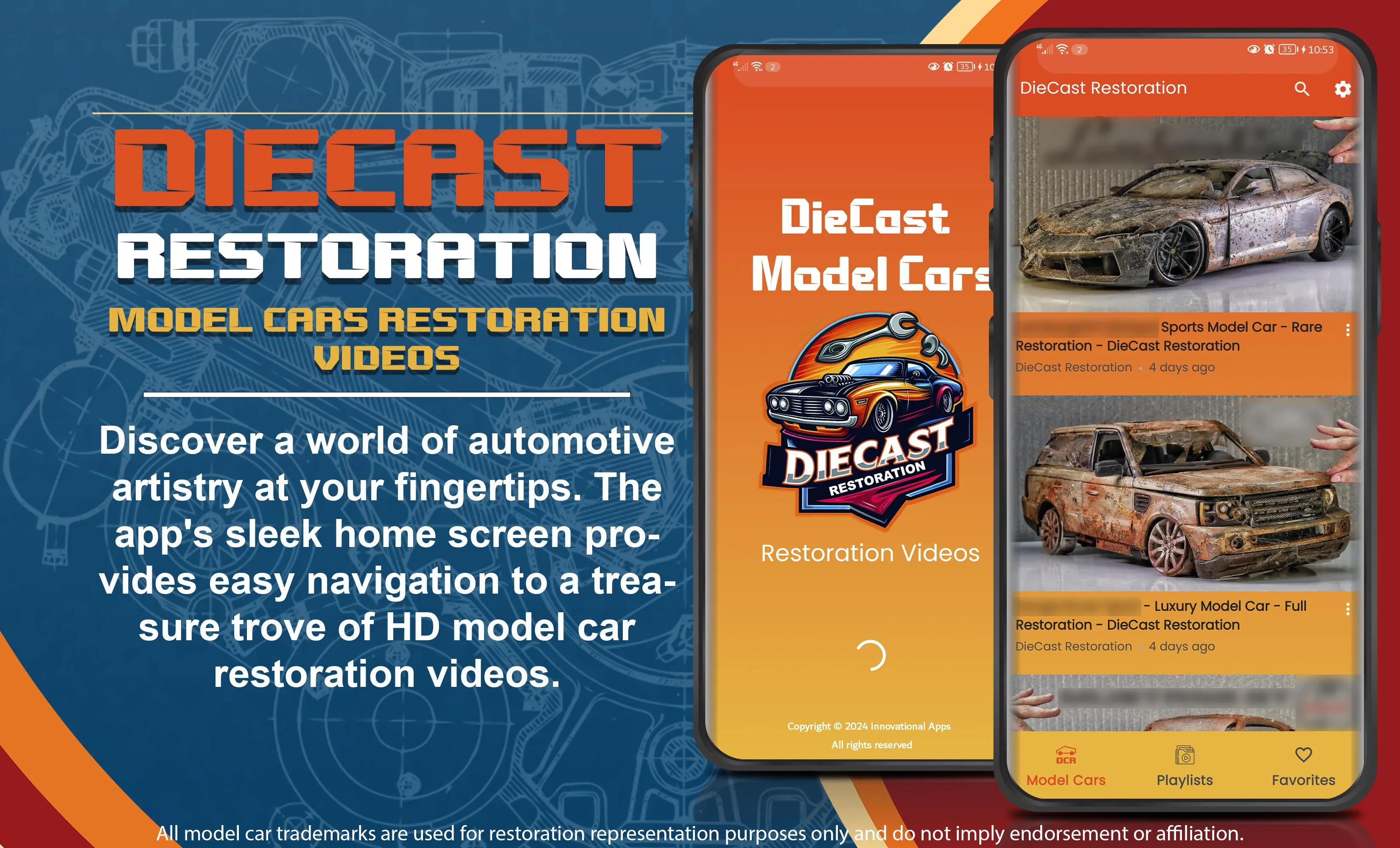 Diecast car restoration tools