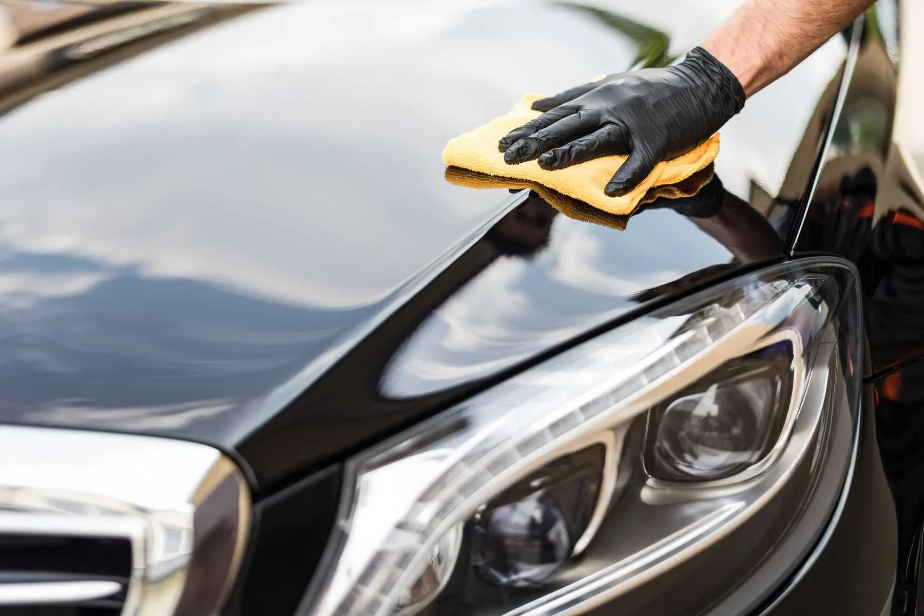 Polishing diecast car