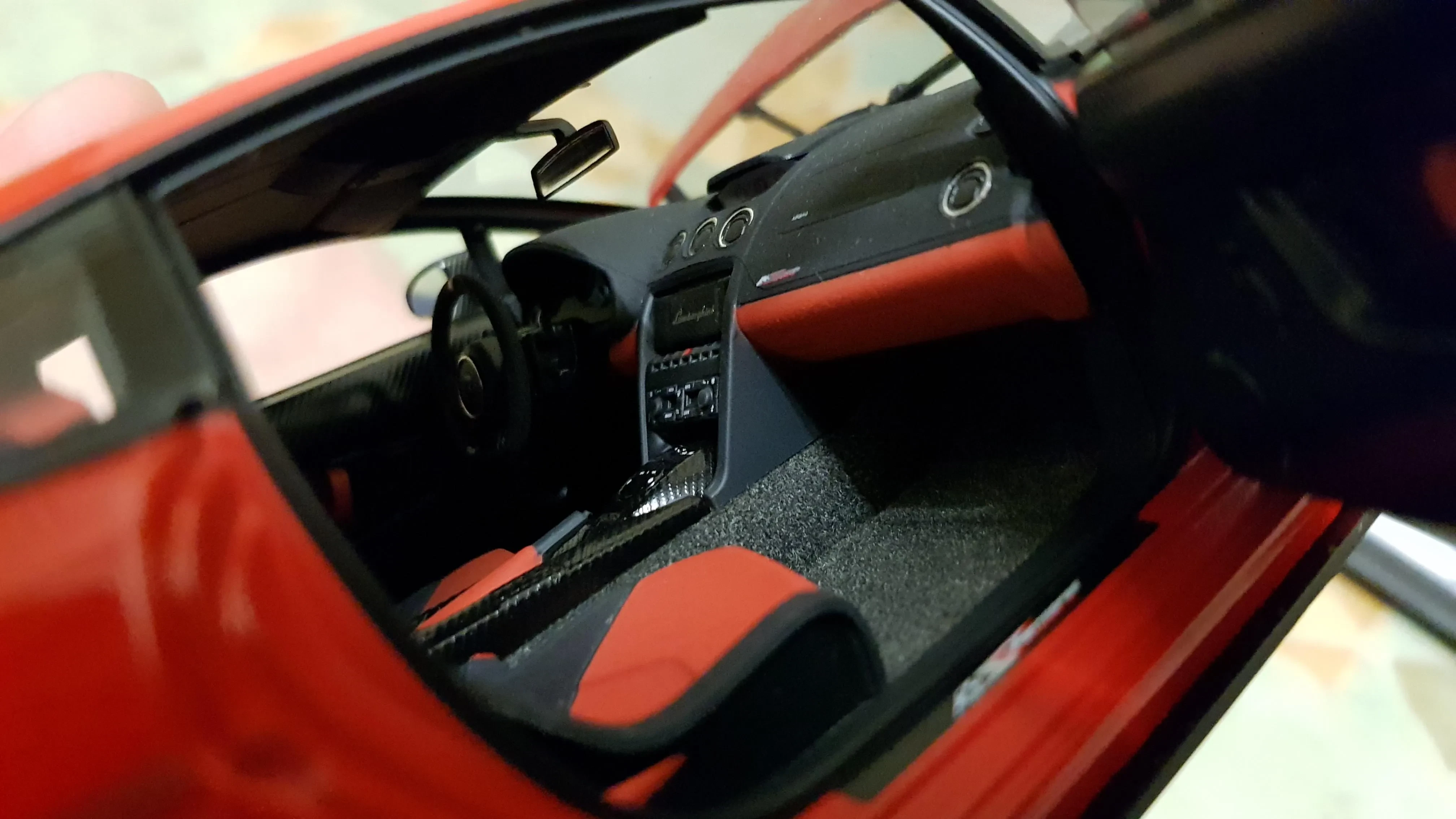 Autoart Diecast Car Interior Detail