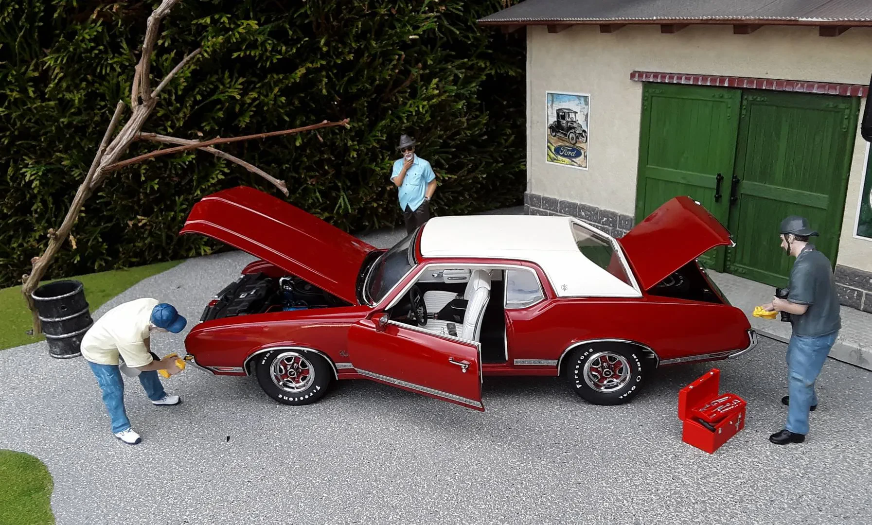 before and after diecast cleaning