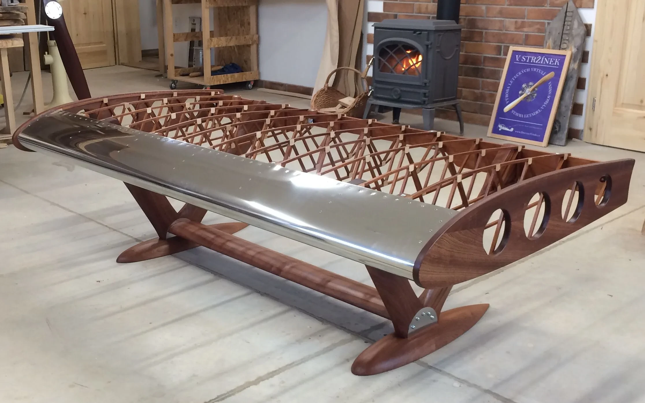 diecast airplane coffee table