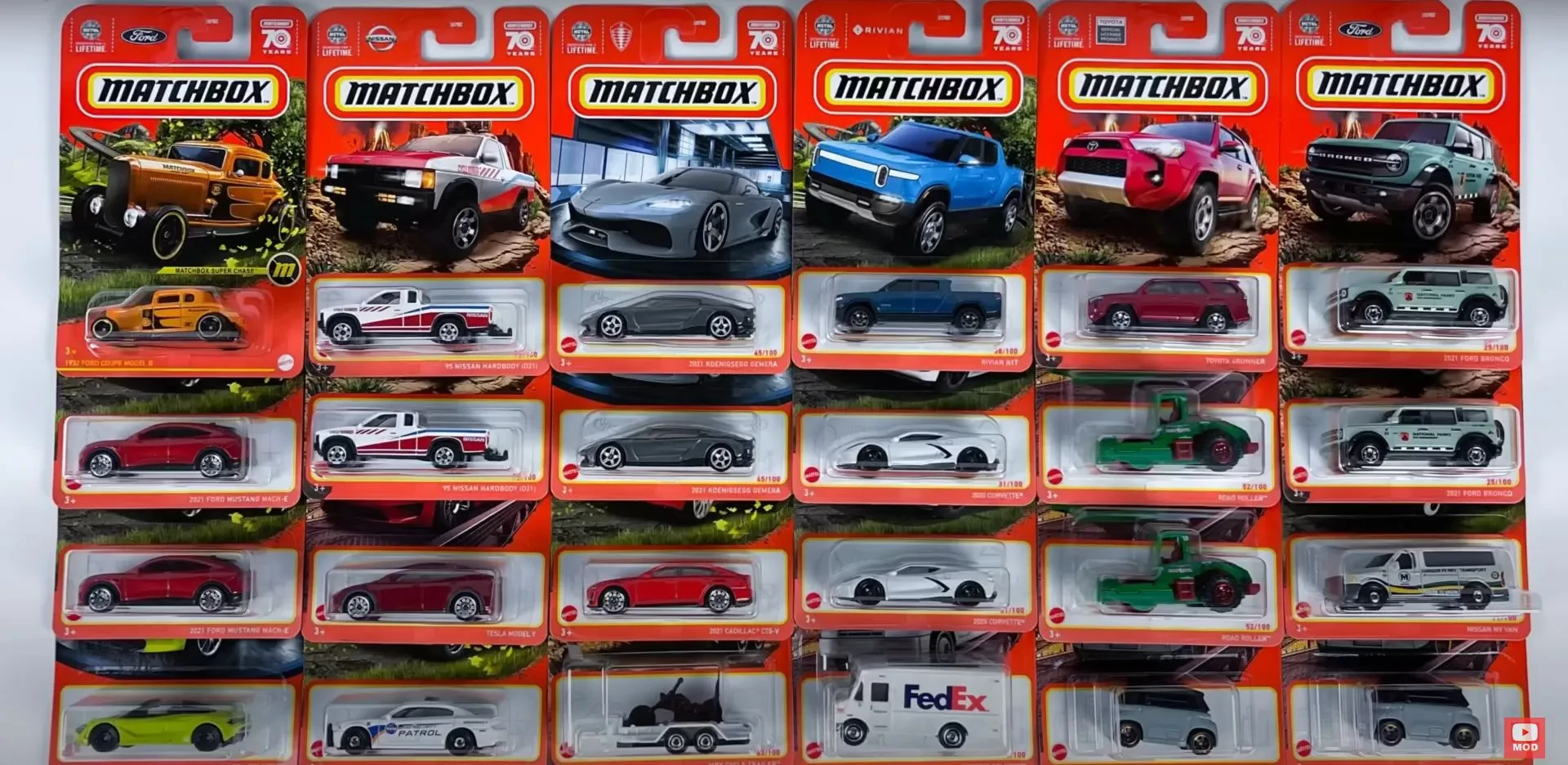 Matchbox cars lineup 2024