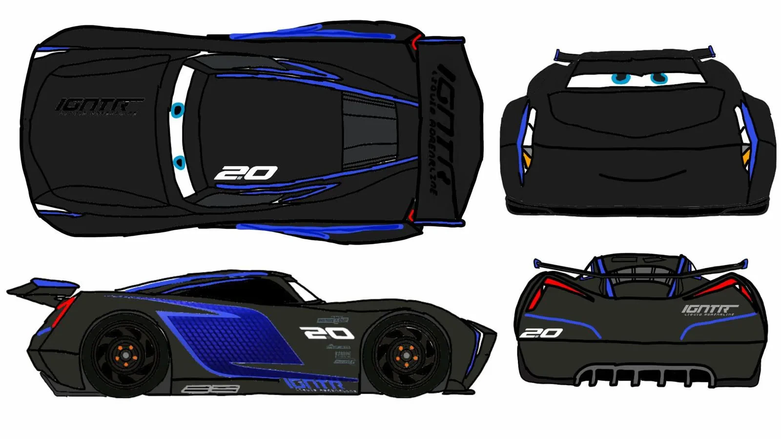 Jackson Storm Carbon Cyber Diecast